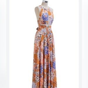 ABEL THE LABEL MAXI VIVID BLOSSOM DRESS FLORAL